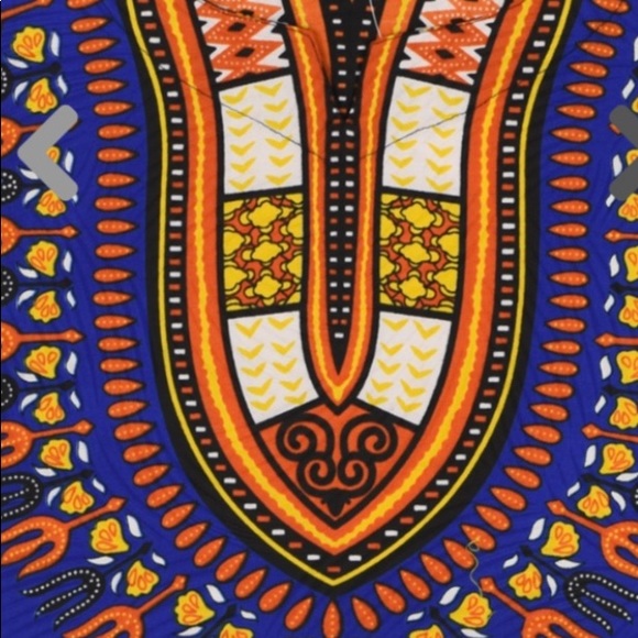 Traditional Dashiki Wax Print shirt Plus Unisex - Picture 3 of 5